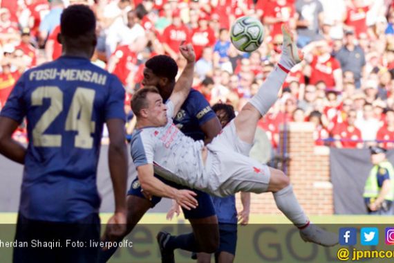 Lihat nih Gol Akrobatik Shaqiri saat Debut Bersama Liverpool - JPNN.COM