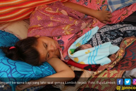 Gempa Lombok: Tegar pun Lahir di Halaman Puskesmas Senaru - JPNN.COM