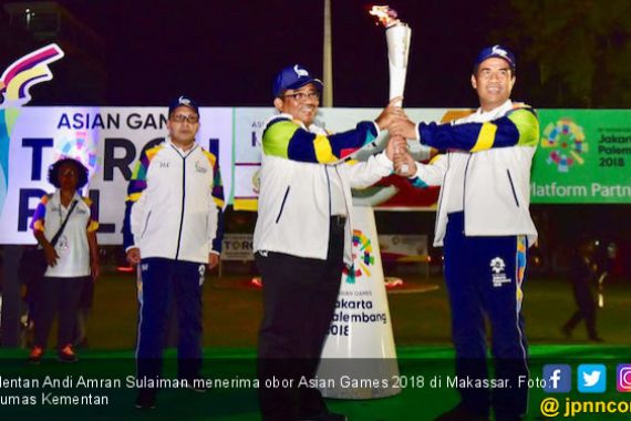 Terima Obor Asian Games, Mentan Ajak Warga Berpartisipasi - JPNN.COM