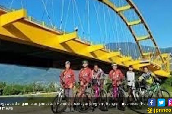 Gowes Nusantara di Palu Jadi Ajang Pamer Jembatan Ponulele - JPNN.COM