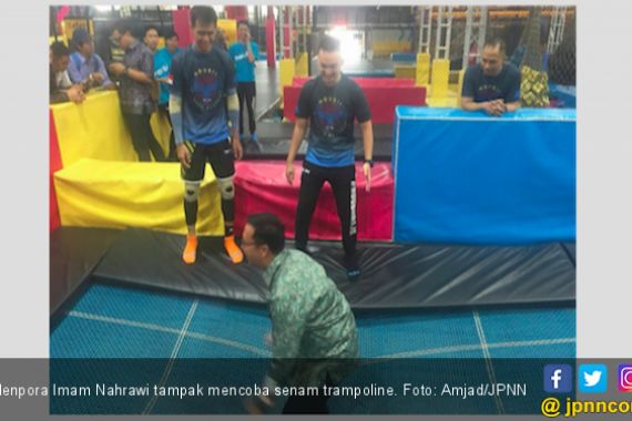 Menpora Imam Nahrawi Pantau Pelatnas Senam Trampoline - JPNN.COM