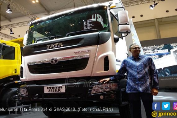 GIIAS 2018: Tata Prima 8x4 Jagoan Baru TMDI di Pertambangan - JPNN.COM