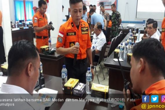 Tanggap Bencana, SAR Medan dan Malaysia Latihan Bersama - JPNN.COM