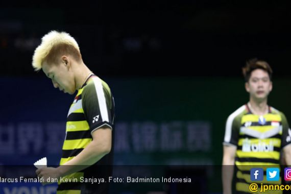 Diteriaki Penonton, Marcus / Kevin Gagal jadi Juara Dunia - JPNN.COM