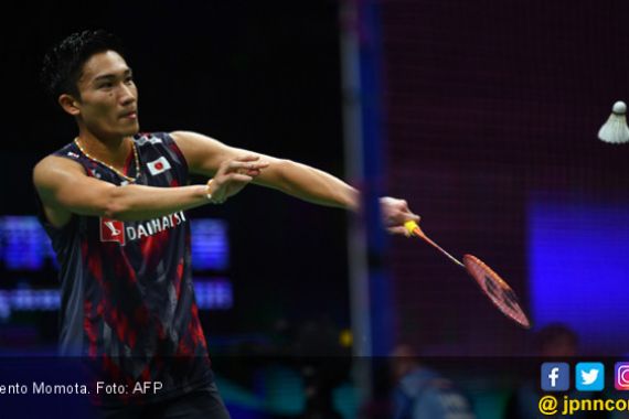 97 Menit yang Menegangkan, Kento Momota Kalahkan Chen Long - JPNN.COM