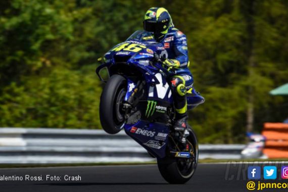 Wow! Valentino Rossi Pimpin 10 Pembalap ke Q2 MotoGP Ceko - JPNN.COM