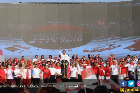 Menko PMK Puan Maharani Hadiri Harmoni Indonesia 2018 di GBK - JPNN.COM