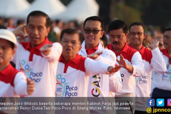 Sambut Asian Games 2018, Jokowi Ikut Berpoco-poco di Monas - JPNN.COM