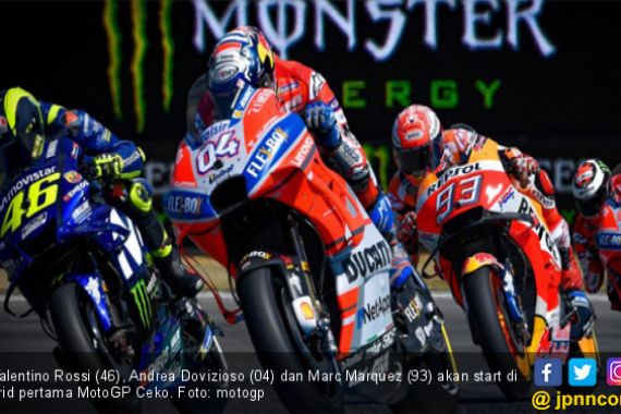 Rossi Pesimistis Bisa Kalahkan Dovi & Marquez di MotoGP Ceko - JPNN.COM