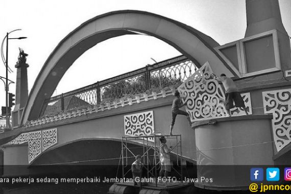 Keropos, Pelat Besi Jembatan Ujung Galuh Diganti - JPNN.COM