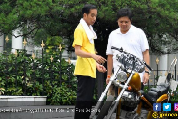 Bawa Pengurus Golkar Daerah Sowan Jokowi, Airlangga Merasa Tak Pamer Pendukung - JPNN.COM