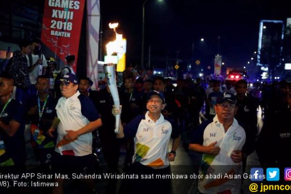 APP Sinar Mas Semarakkan Kirab Obor Asian Games di Banten - JPNN.COM