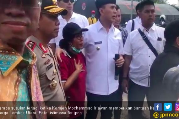 Video Ketika Komjen Iriawan Ikut Rasakan Gempa Lombok 6,2 SR - JPNN.COM