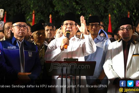 Usai Salat Jumat, Prabowo-Sandi Bakal ke KPU - JPNN.COM