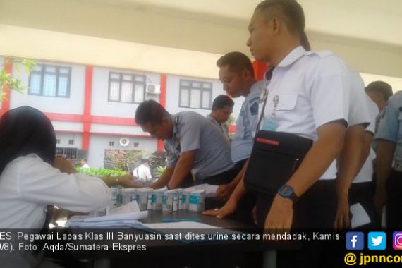 72 Petugas Lapas Palembang Mendadak Dites Urine, Hasilnya? - JPNN.COM