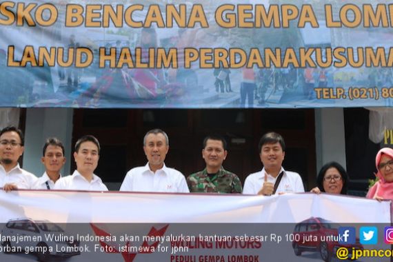 Wuling Indonesia Salurkan Bantuan untuk Korban Gempa Lombok - JPNN.COM