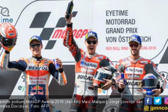 Klasemen MotoGP 2018: Jorge Lorenzo Salip Andrea Dovizioso - JPNN.COM