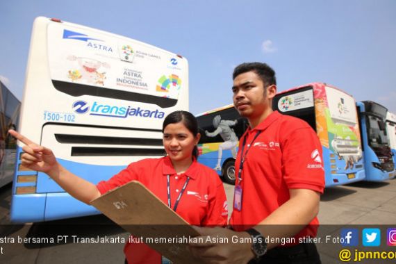 Meriahkan Asian Games 2018, Astra Hias Bus Transjakarta - JPNN.COM
