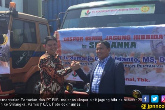 Indonesia Ekspor Bibit Jagung Hibrida 20 Ton ke Srilangka - JPNN.COM