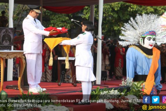 Anies Baswedan Singgung Bendera saat Upacara Kemerdekaan - JPNN.COM