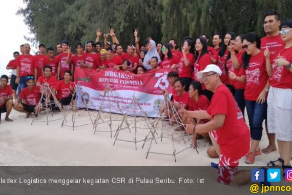 Meriahkan HUT RI, Gledex Logistic Gelar CSR di Pulau Seribu - JPNN.COM