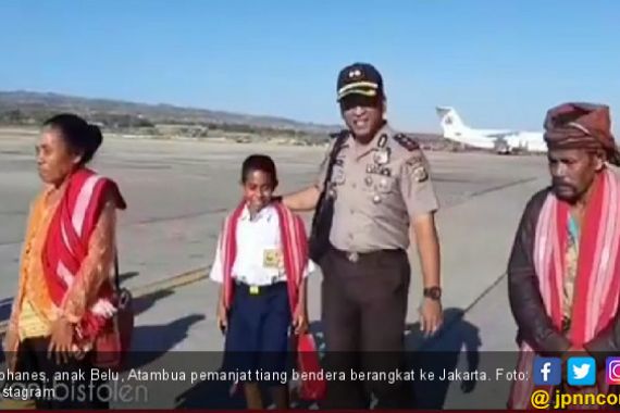 Anak Pemanjat Tiang Bendera ke Jakarta Temui Jokowi - JPNN.COM