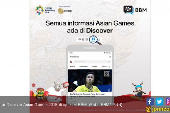 Cari Info Hingga Nonton Live Asian Games 2018 Bisa di BBM - JPNN.COM