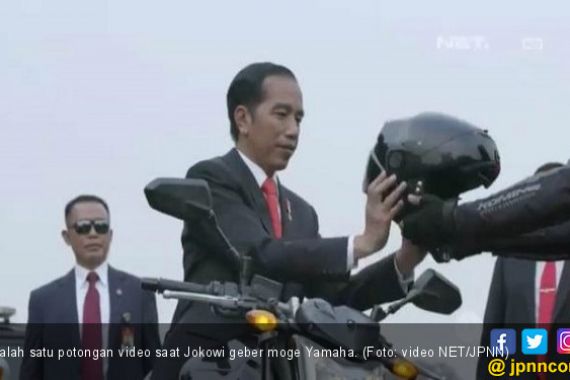 Harga Helm Jokowi Saat Geber Moge Yamaha Segini - JPNN.COM