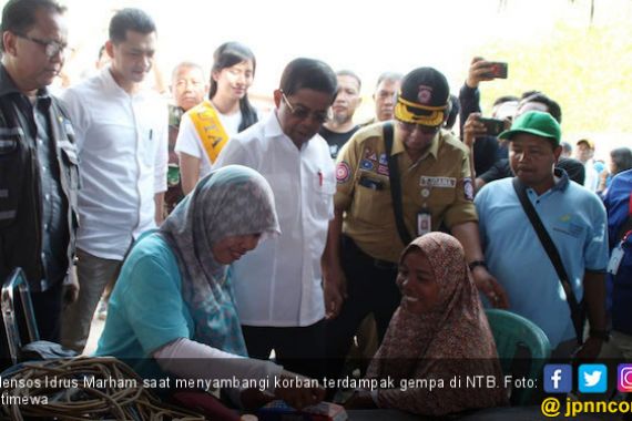 Mensos Gelorakan Semangat Lombok Bangkit dan bangun Kembali - JPNN.COM