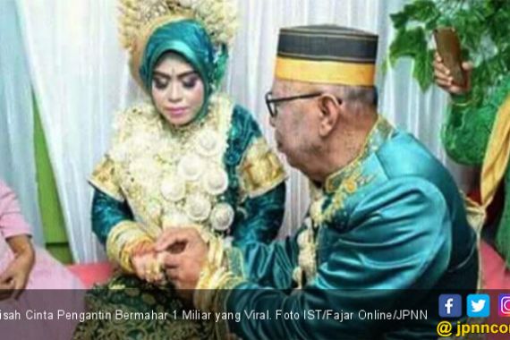 Kisah Cinta Pengantin Bermahar 1 Miliar yang Viral - JPNN.COM