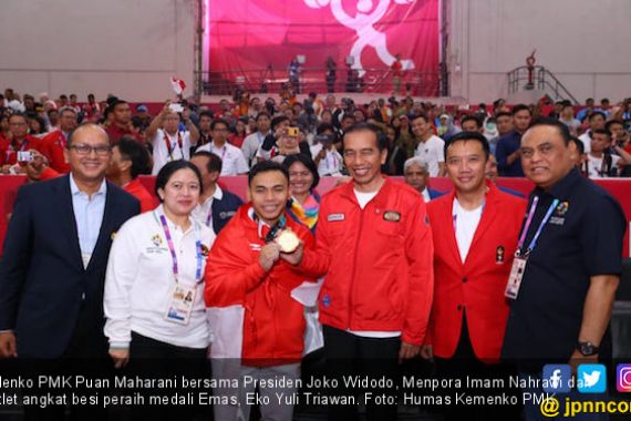 Eko Yuli Raih Emas Asian Games 2018, Jokowi: Alhamdulillah - JPNN.COM