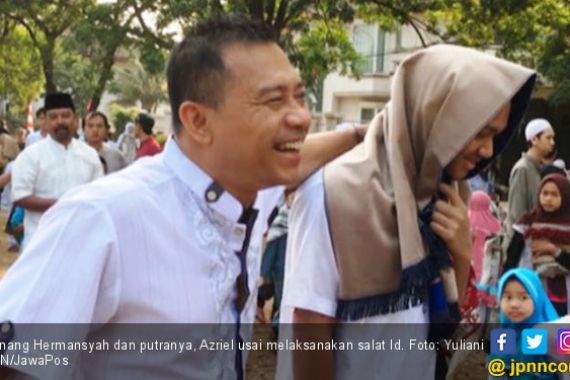 Azriel Berani Potong Hewan Kurban, Arsy Nangis - JPNN.COM