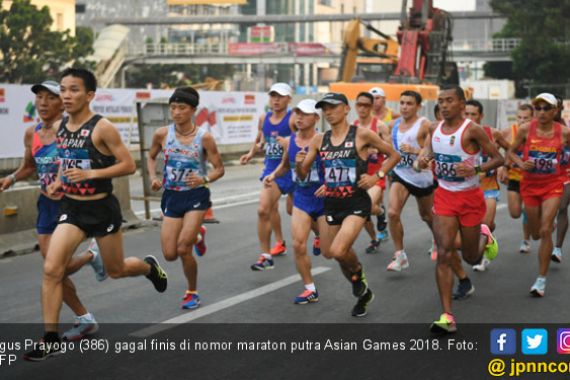 Agus Prayogo Gagal Finis di Maraton Putra Asian Games 2018 - JPNN.COM