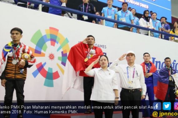 Menko Puan Saksikan Tim Pencak Silat Indonesia Borong Emas - JPNN.COM