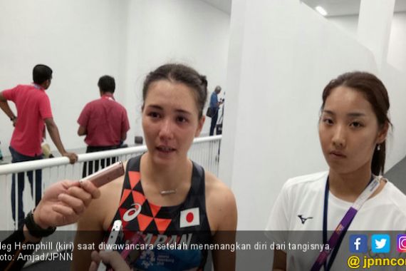 Heboh Atlet Cantik Jepang Menangis di Mixed Zone - JPNN.COM