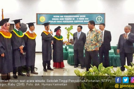 Mentan Ingatkan Wisudawan STTP Bogor untuk Bangun Pertanian - JPNN.COM