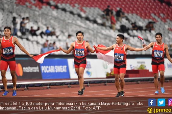 Heboh, Indonesia Ukir Sejarah Lari Estafet 4 x 100m Putra - JPNN.COM
