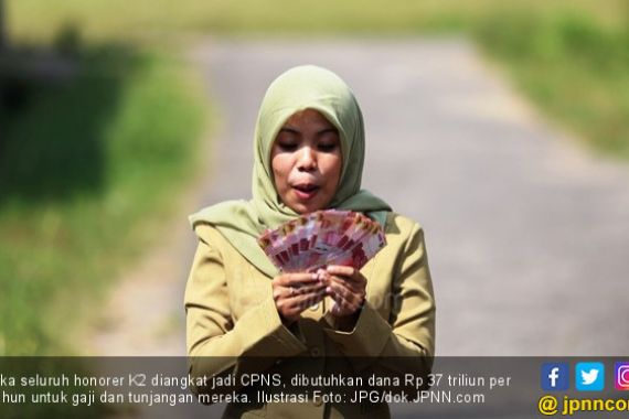 Jika Seluruh Honorer K2 jadi CPNS, Ini Total Gaji per Tahun - JPNN.COM