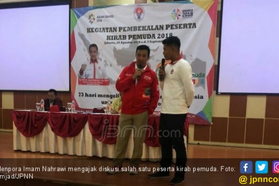 Menpora Beri Pembekalan di Kirab Pemuda 2018 - JPNN.COM