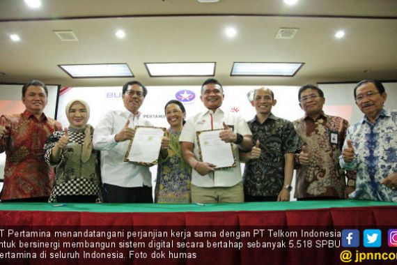 Pertamina Gandeng Telkom Terapkan Teknologi Digital di SPBU - JPNN.COM