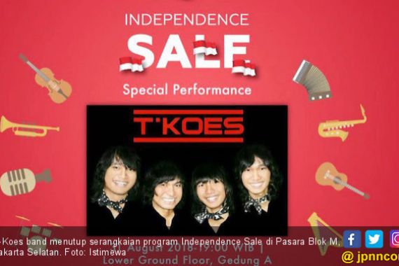 T-Koes Band Jadi Penutup Independence Sale di Pasaraya - JPNN.COM