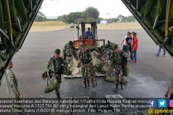 TNI Kembali Kirim Batalyon Kesehatan ke Lombok - JPNN.COM