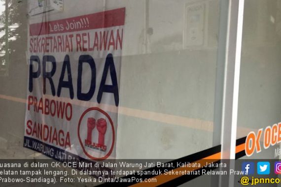 Bangkrut, OK OCE Mart Jadi Markas Relawan Prabowo - Sandi? - JPNN.COM