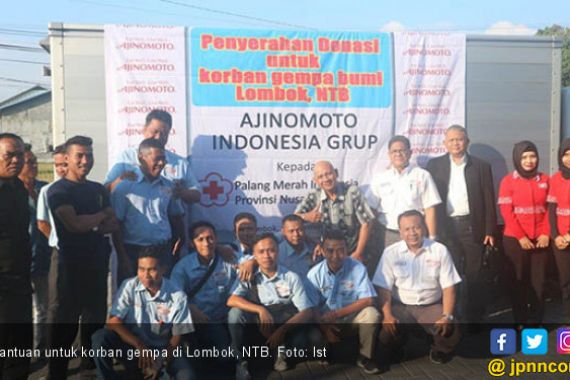 Bantuan Ajinomoto untuk Ratusan Korban Gempa Lombok - JPNN.COM