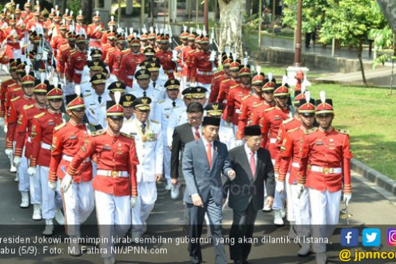 Sebelum Dilantik, 9 Gubernur Terpilih Kirab di Istana Negara - JPNN.COM