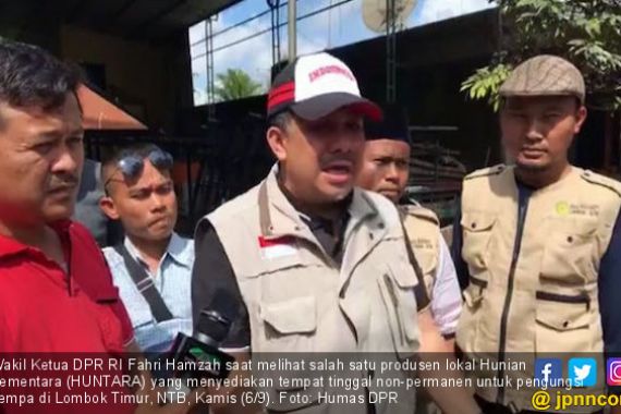 Fahri Hamzah Sambut Positif Pembuatan Huntara di Lombok - JPNN.COM