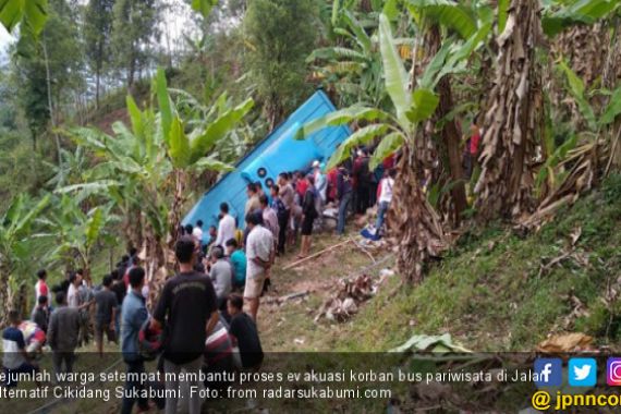 Innalillahi, 21 Korban Kecelakaan Bus di Sukabumi Meninggal - JPNN.COM
