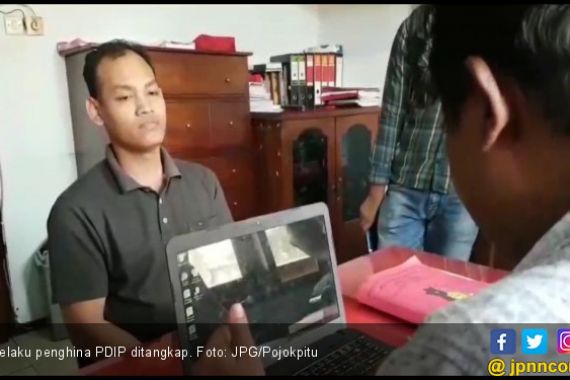 Hina PDIP di Facebook, Pria Ini Langsung Dijemput Polisi - JPNN.COM