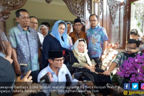 Sandi Dekati Yenny Wahid, Suara Nahdiyin Tetap untuk Jokowi - JPNN.COM