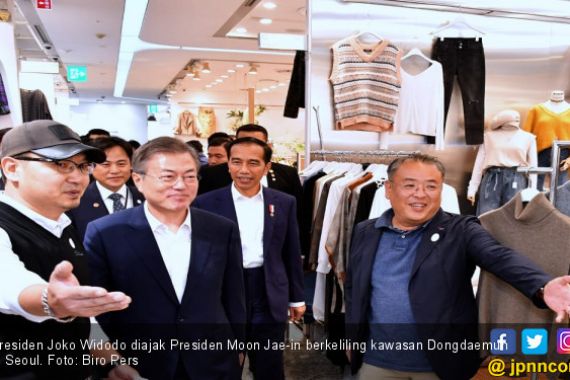 Blusukan di Seoul, Jokowi Teringat Pasar Tanah Abang - JPNN.COM